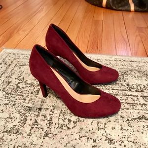 Kelly and Katie burgundy heels